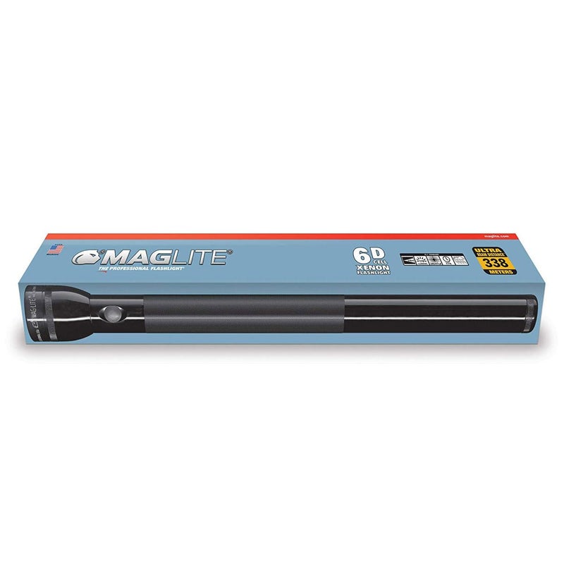 Maglite Heavy-Duty Incandescent 6-Cell D Flashlight in Display Box, Black - Image 2